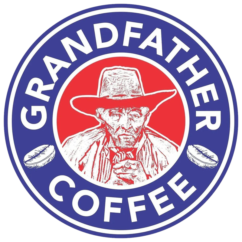 Logo da marca Grandfather Coffee — cafés especiais para exportação, torrado e moído e em grãos
